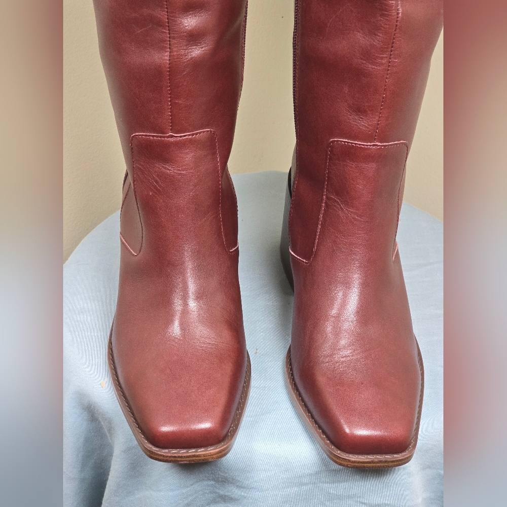Vince Camuto Burgundy Over the Knee Boots Size 7 W NWOT. - Picture 13 of 13